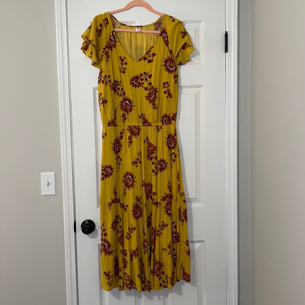 Yellow Midi Dress